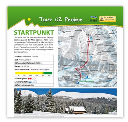 Tafel Preber-Skitour